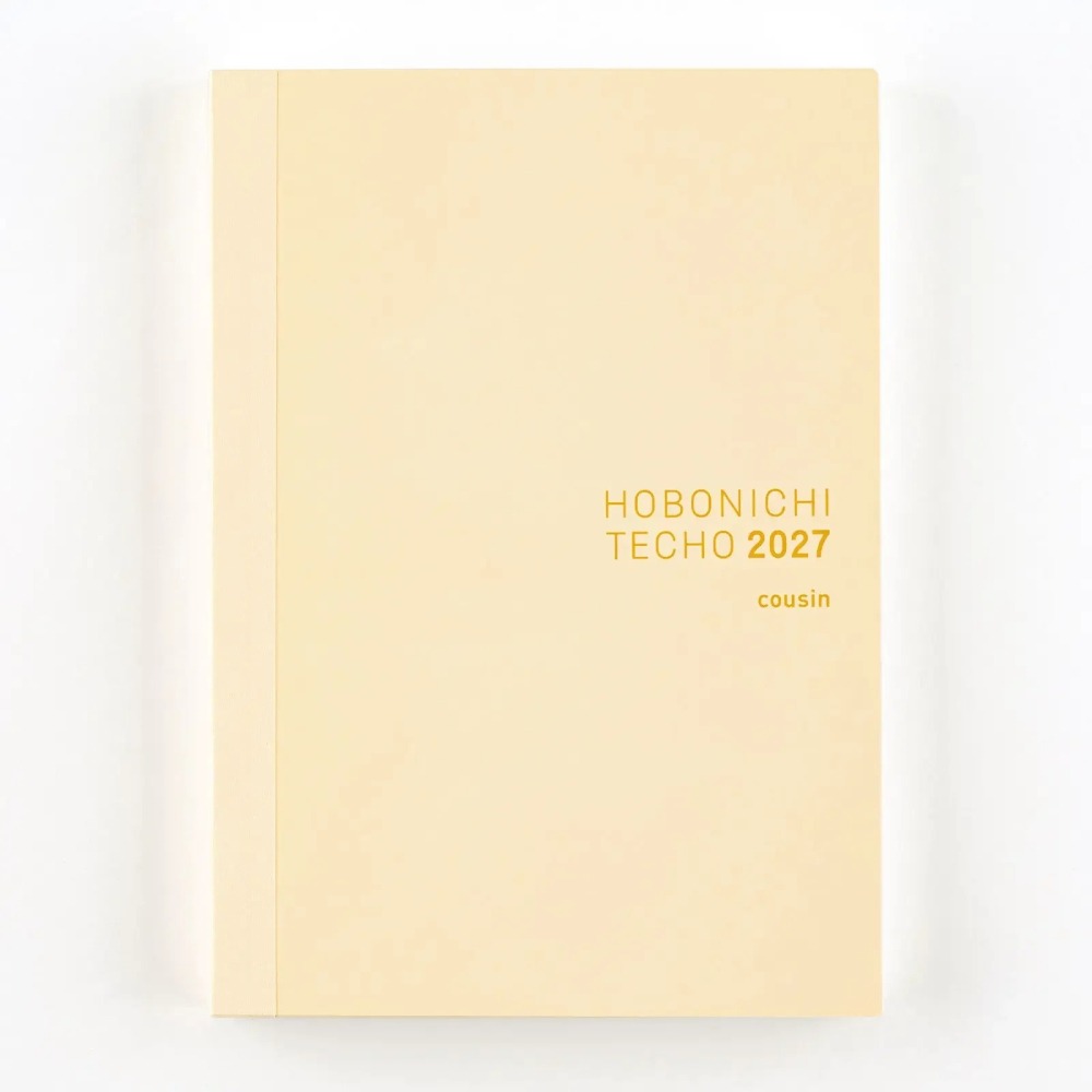 【預購】HOBO日手帳2027年本體(內頁) A5大本 Cousin (英文版 週一起始)贈三色筆+橡實造型吊飾-細節圖2