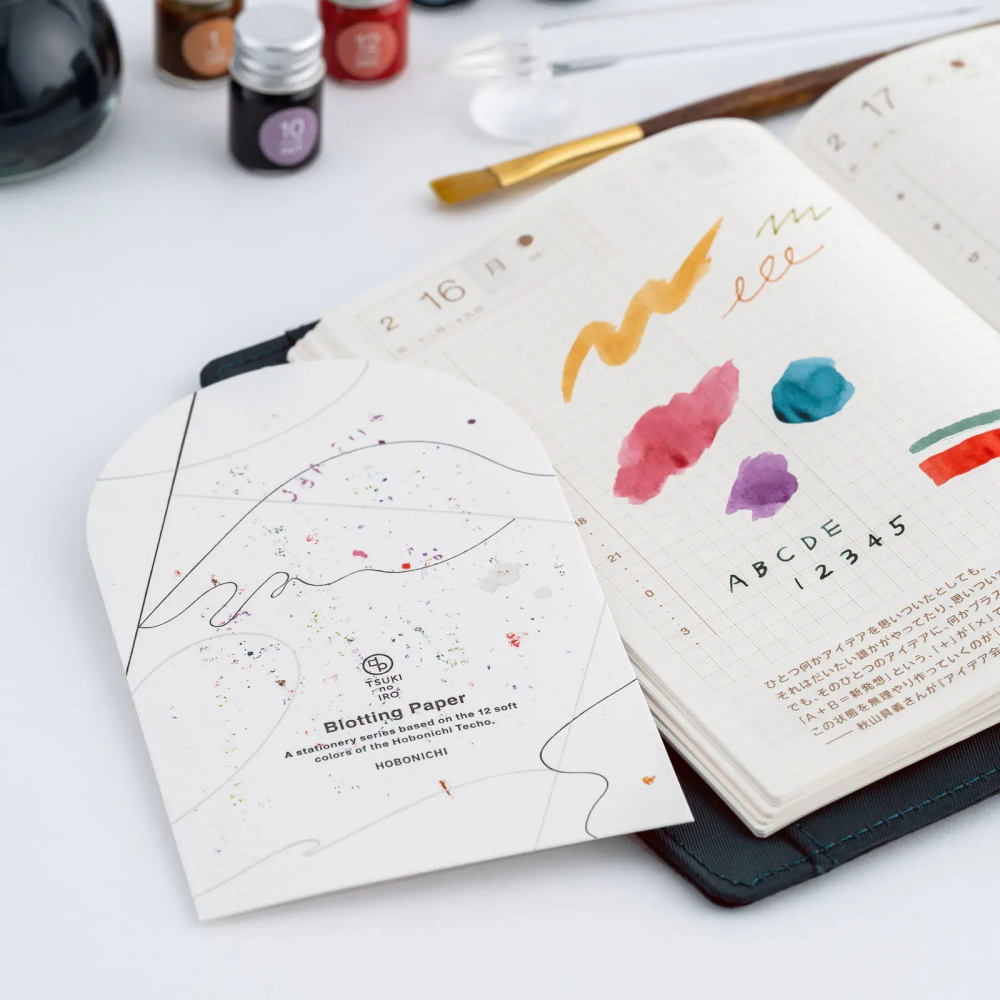 【預購】HOBO日手帳週邊 TSUKI no IRO 吸墨紙 5入 月份代表色  2027 HOBONICHI-細節圖6