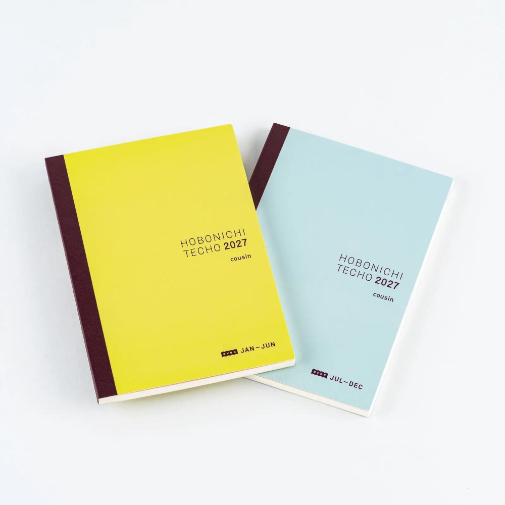 【預購】HOBO日手帳2027年本體(內頁) A5大本 Avec (日文版 上下半年分冊 週一起始)贈三色筆+橡實吊飾-細節圖2