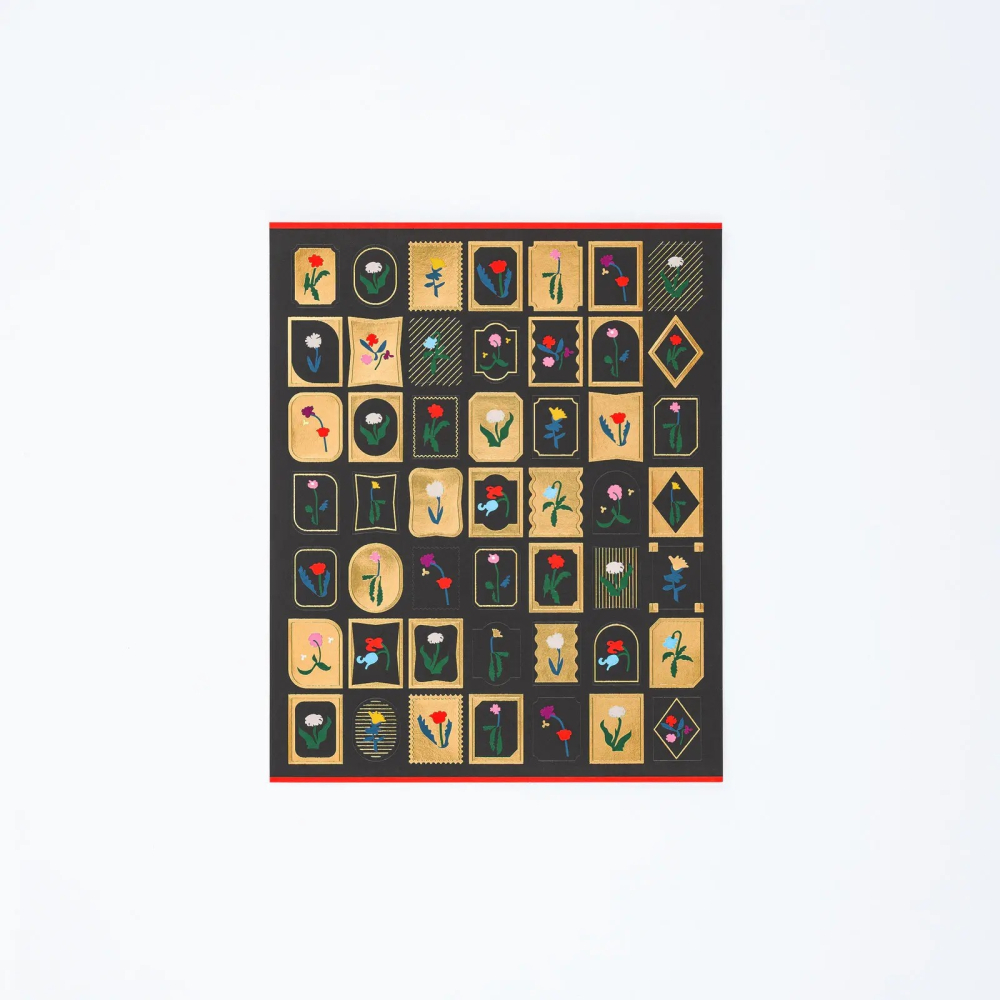 【預購】HOBO日手帳貼紙 渡邉良重 Petit Bloom 小花綻放 燙金貼紙 手帳週邊 2027 HOBONICHI-細節圖2