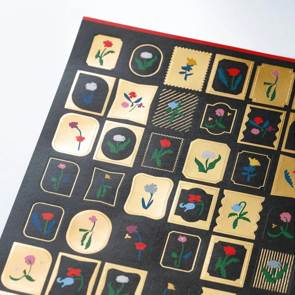 【預購】HOBO日手帳貼紙 渡邉良重 Petit Bloom 小花綻放 燙金貼紙 手帳週邊 2027 HOBONICHI-細節圖3