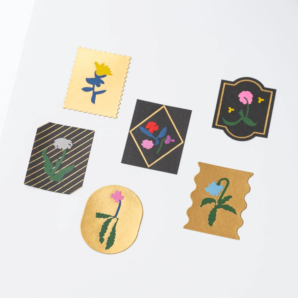 【預購】HOBO日手帳貼紙 渡邉良重 Petit Bloom 小花綻放 燙金貼紙 手帳週邊 2027 HOBONICHI-細節圖4