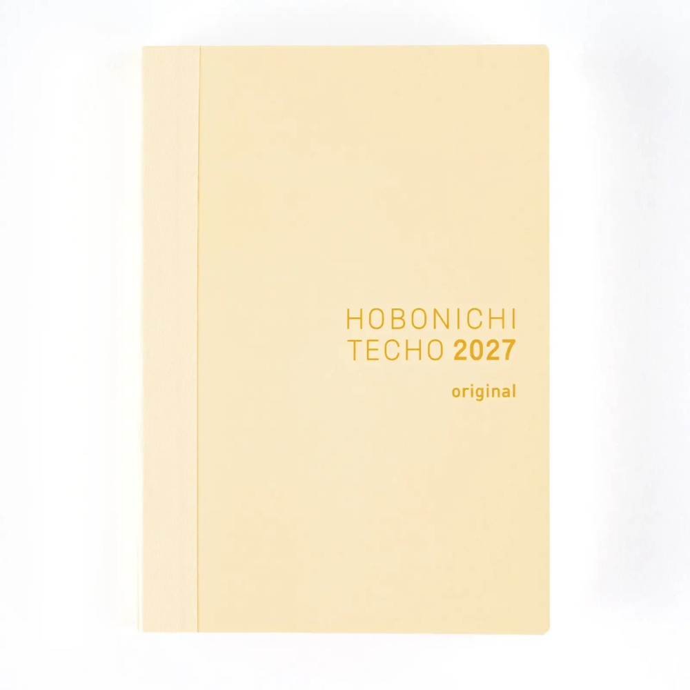 【預購】HOBO日手帳2027年本體(內頁) A6文庫本 Original (英文版 週一起始) 贈三色筆+橡實吊飾-細節圖2
