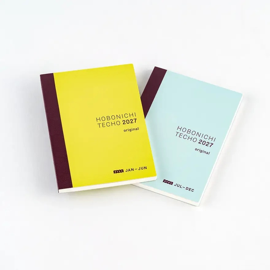 【預購】HOBO日手帳2027年本體(內頁) A6文庫本 Avec (日文版 上下半年分冊 週一起始)贈三色筆+橡實吊飾-細節圖2