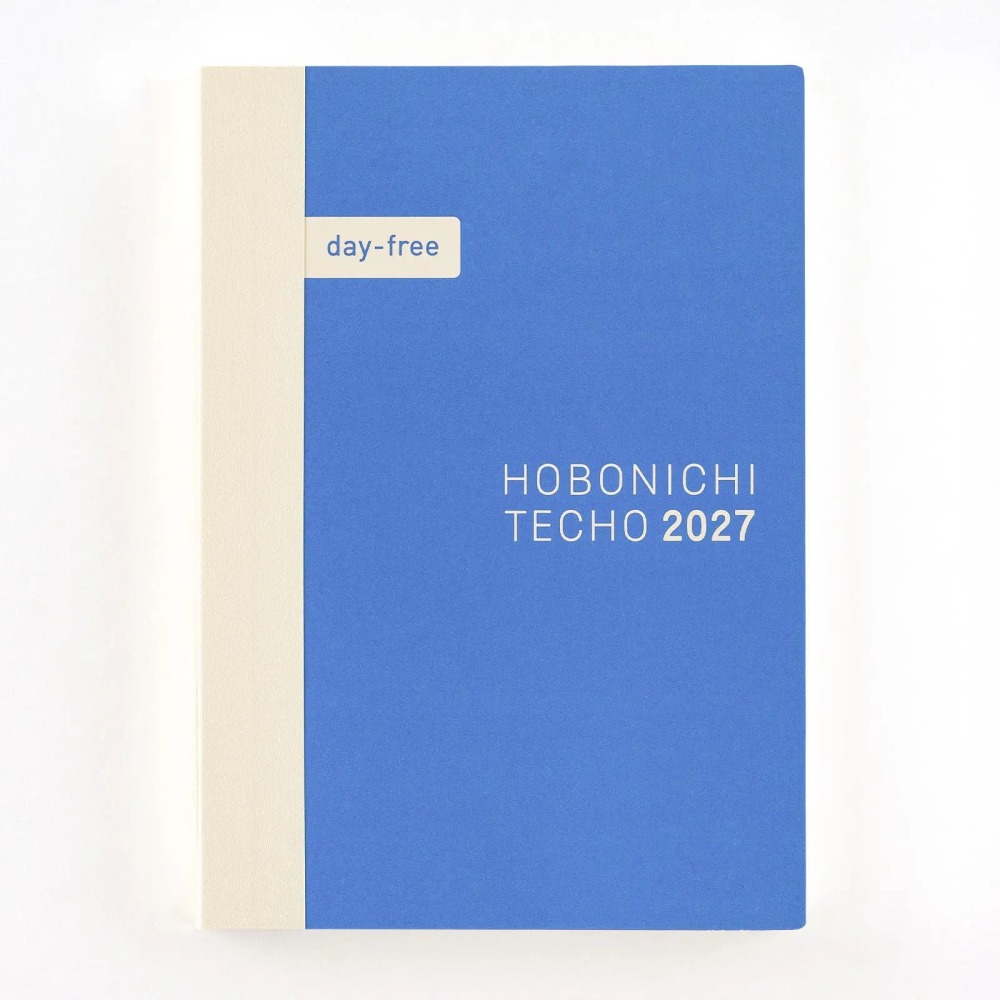 【預購】HOBO日手帳2027年本體(內頁) A6文庫本 DayFree (月曆+方格筆記-日文版 週一起始 贈三色筆-細節圖2