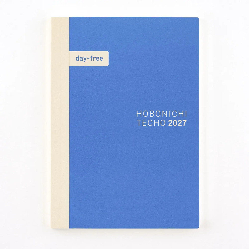 【預購】HOBO日手帳2027年本體(內頁) A5大本 DayFree (月曆+方格筆記-日文版 週一起始)贈三色筆-細節圖2
