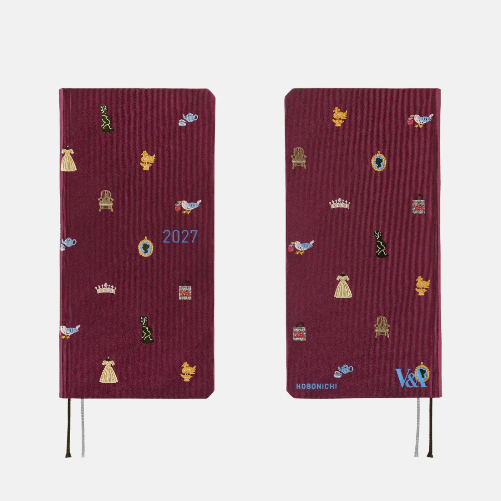 【預購】HOBO日2027年Weeks週手帳 Welcome to the V&A 日文/英文版(特典三色筆黏貼式L夾-細節圖6