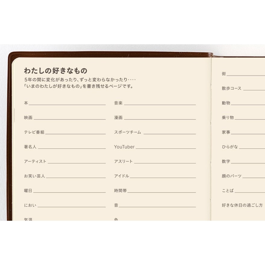 【預購】HOBO日 五年手帳 A6文庫本 2027~2031年 (可加購5年手帳專用書衣) HOBO手帳 特典橡實吊飾-細節圖11