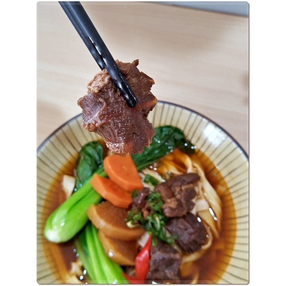 [免運]漢典紅燒牛肉麵450g 刀削麵200g (紅燒牛肉湯+麵) [現貨 即時包 料理包 調理包 無添加防腐劑]-細節圖5