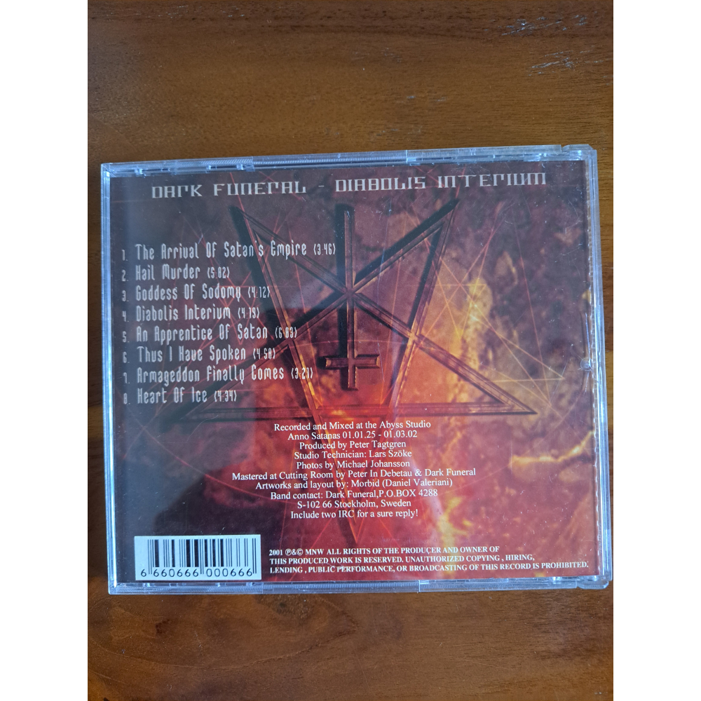 [瑞典Black Metal] Dark Funeral - 2001 - Diabolis Interium-細節圖2
