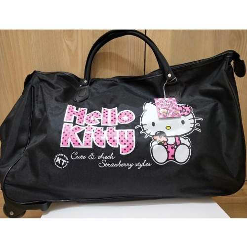 Hello kitty 拉桿手提袋 / 三麗鷗 旅行袋 / 行李袋