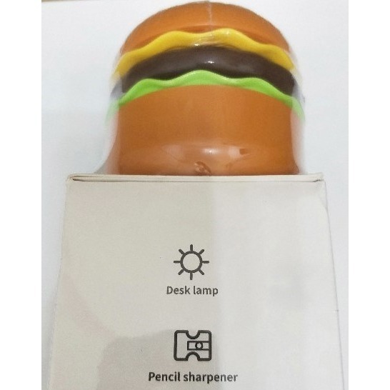 漢堡小夜燈 / 創意迷你檯燈 / 帶捲筆刀 /  睡眠燈 / 床頭燈-細節圖3