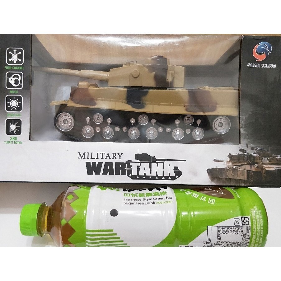 1:32 迷彩遙控坦克車 / 音效燈光遙控戰車 / 音樂 / 頭燈 / 砲塔旋轉 / 遙控車-細節圖3