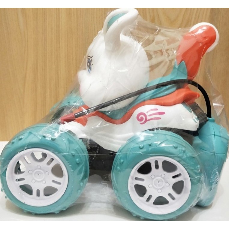 可愛兔子特技遙控車 / USB 遙控七彩特技車 / 360度旋轉 / 遙控玩具 / 玩具車-細節圖3