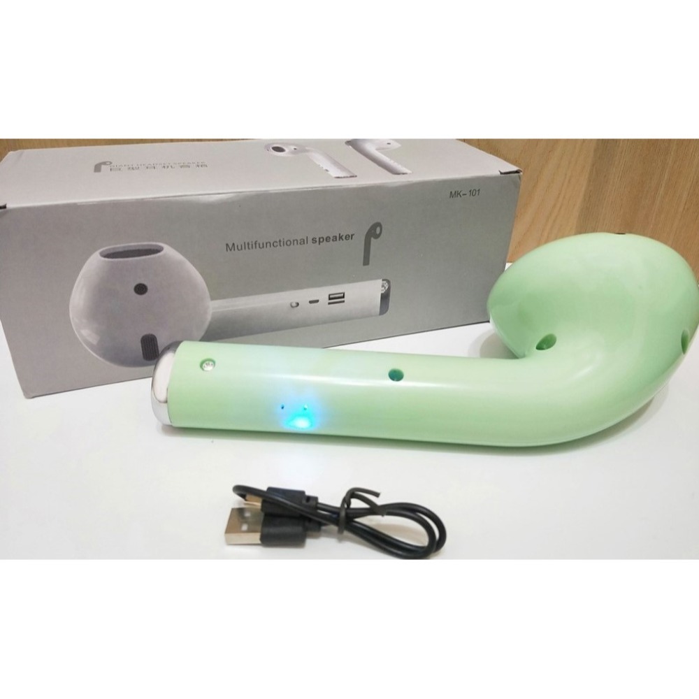 MK-101 巨型耳機揚聲器 / 音響 / 調頻收音機 / TF卡 / USB / 擺飾 / 藍色款 / 綠色款-規格圖7