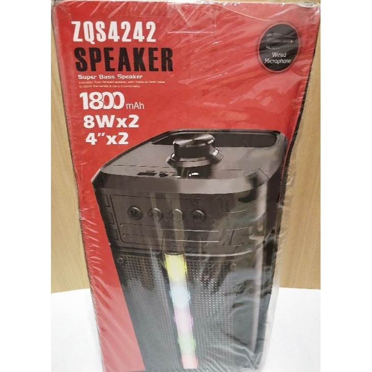 ZQS4242 聚天雷 手提音響 / 低音喇叭 / 3D立體環繞音效 / 燈效 / 附麥克風-細節圖2