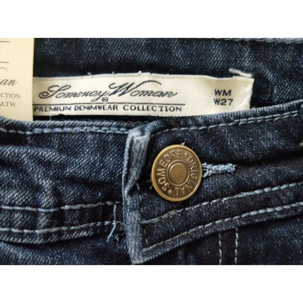 刷破 牛仔褲 / 合身褲 / 微彈力 長褲 / 中腰褲 / 女裝 / 女生衣著-細節圖3