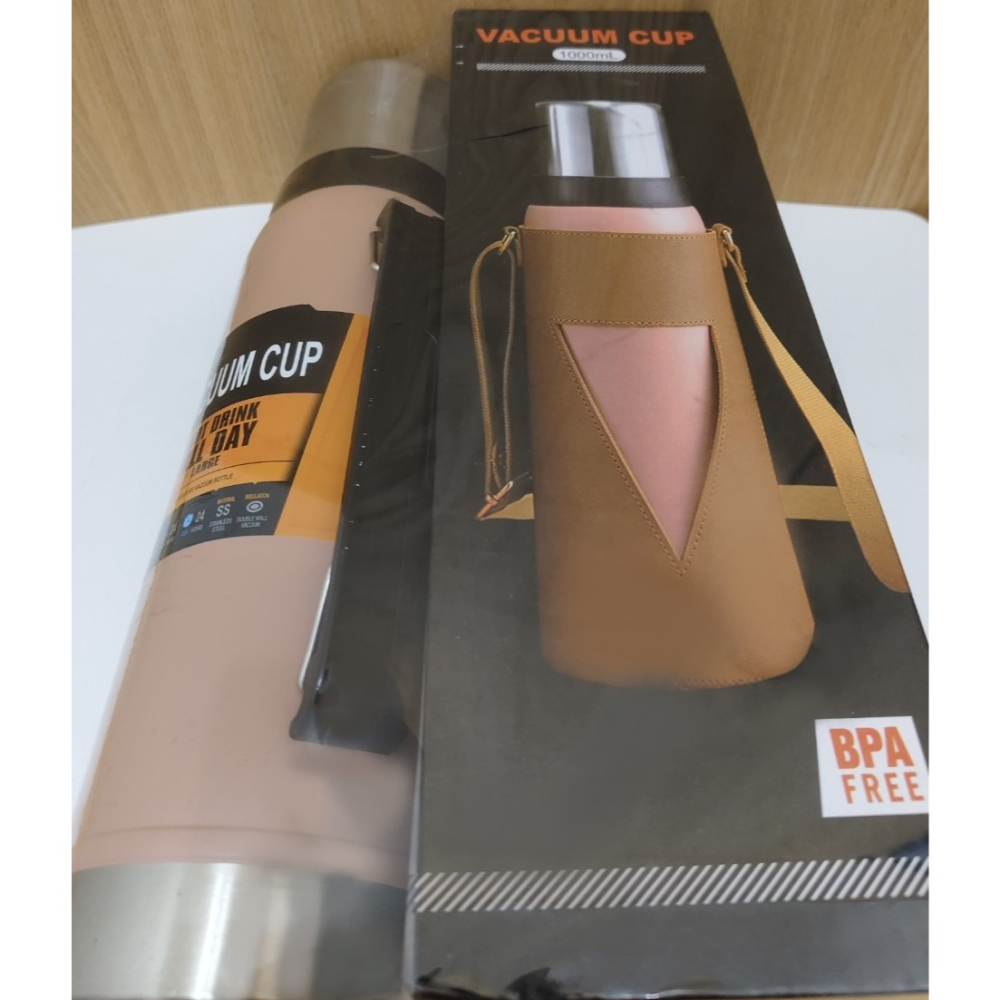 真空杯 / 1000ml 保溫瓶 / 304 不銹鋼砲彈保溫壺 / 時尚 手提 保溫瓶 / 保冷-細節圖2