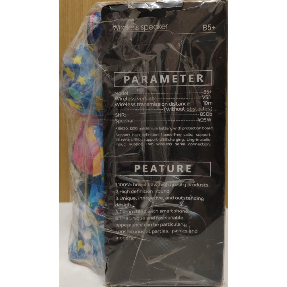 B5+ 塗鴨精品熊藍芽喇叭 / 暴力熊 音箱 / HiFi高音質 / TF卡 / USB充電-細節圖3