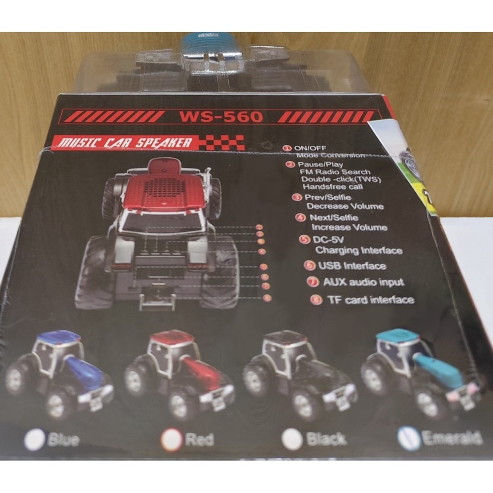WSTER WS-560 藍芽音箱 / 仿真拖拉機 / 模型擺件 / 震撼音質 / 七彩燈效-細節圖4