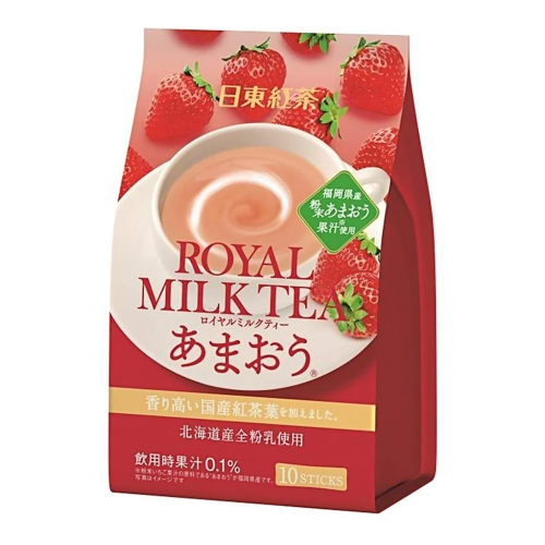 【市集樂購】日東甜王草莓風味奶茶 (14g x 10入 )