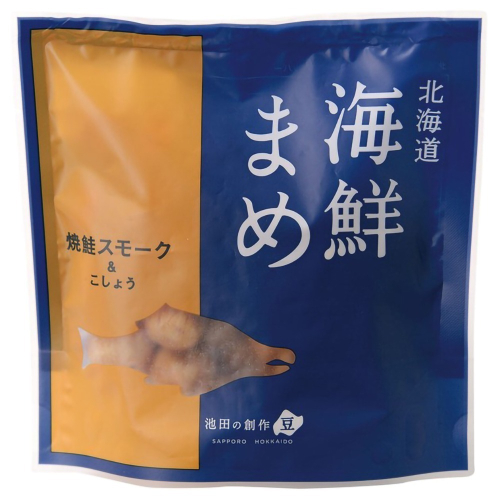 【市集樂購】日本 池田煙燻鮭魚胡椒風味花生豆果子 55g