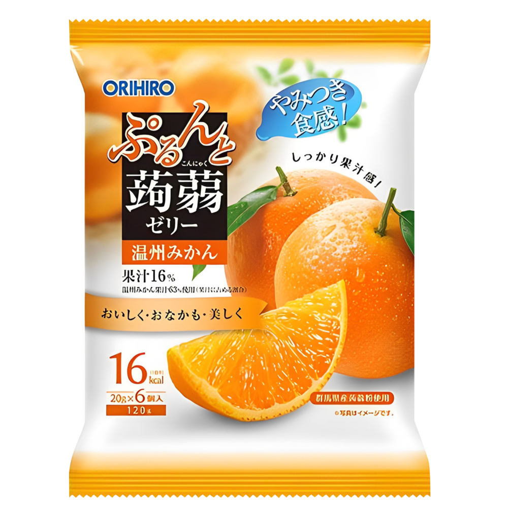 【市集樂購】日本 ORIHIRO溫州蜜柑風味蒟蒻果凍 120g-細節圖2