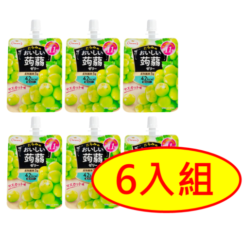 【市集樂購】日本Tarami蒟蒻凍飲-白葡萄風味 150g x 6入