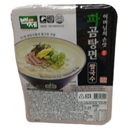 【市集樂購】韓國百濟米麵線(蔥香牛肉味)(93.5g)-細節圖2