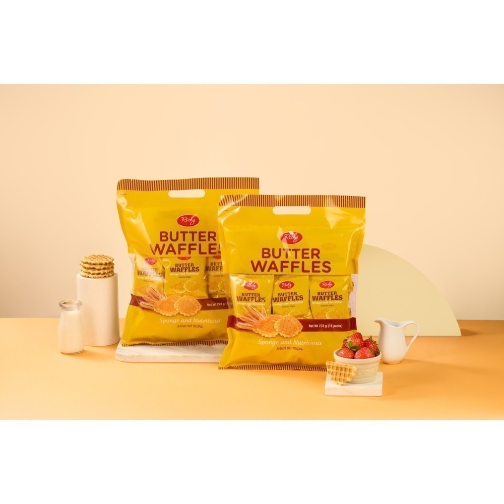 【市集樂購】瑞奇 富裕華芙奶油餅(270g)-細節圖4