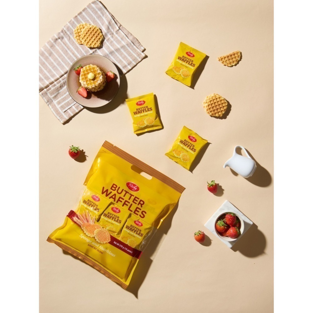 【市集樂購】瑞奇 富裕華芙奶油餅(270g)-細節圖6