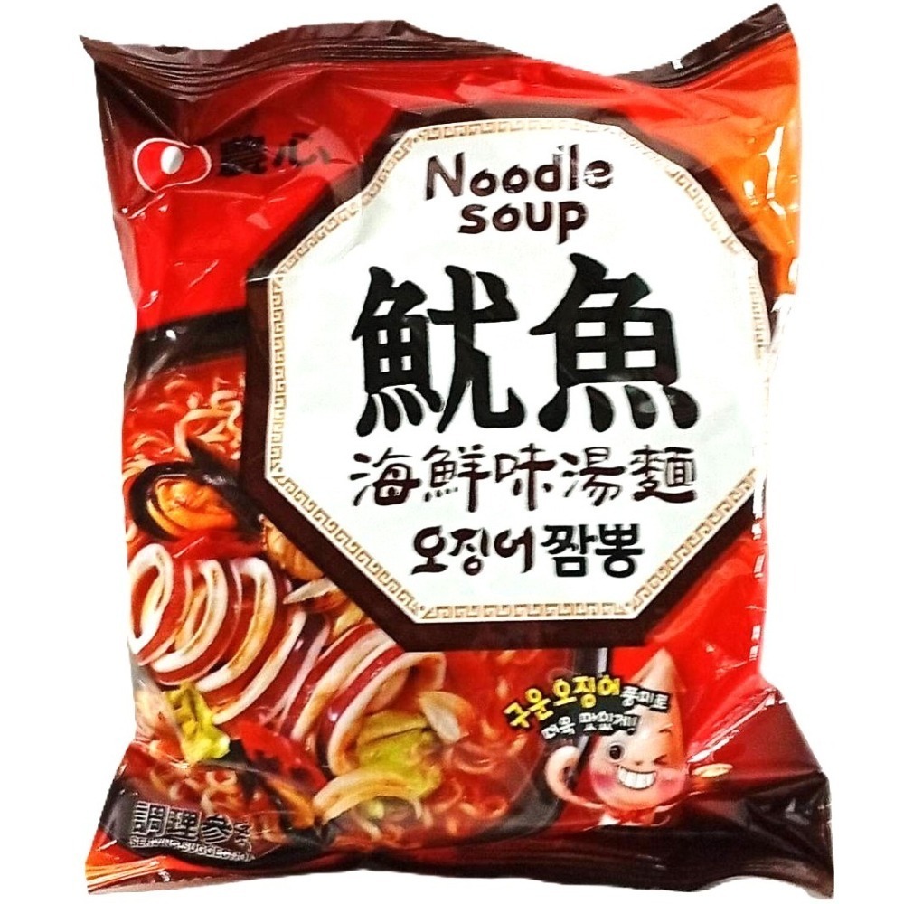 【市集樂購】農心魷魚海鮮味湯麵(單包)(124g)-細節圖2