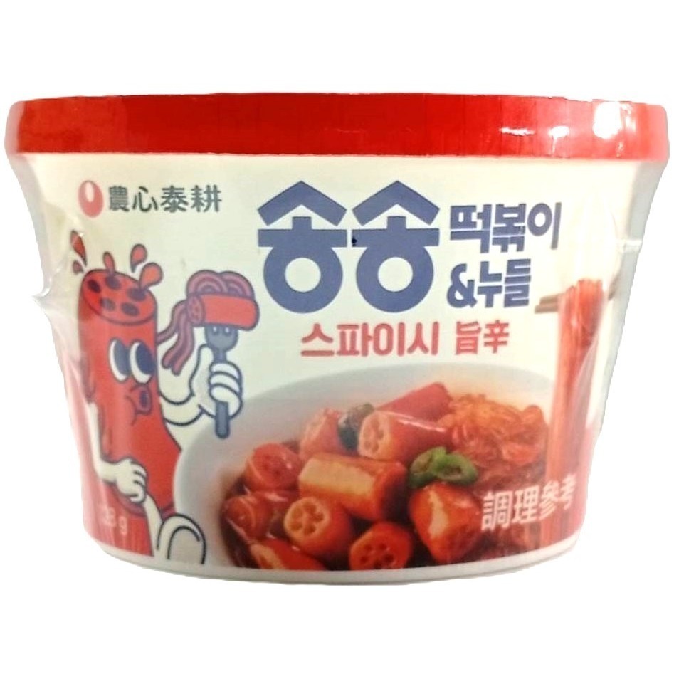 【市集樂購】農心泰耕 洞洞辣炒年糕冬粉碗裝(原味)(128g)-細節圖2