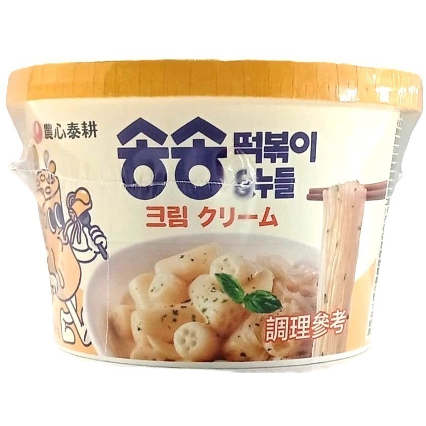 【市集樂購】農心泰耕 洞洞辣炒年糕冬粉碗裝(白醬味)(118g)(效期:2026/05/08)-細節圖2