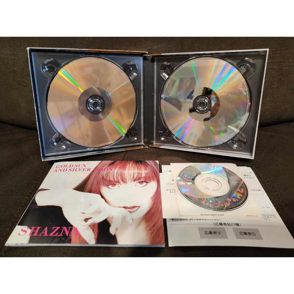日本唱片-CD-日版 SHAZNA Gold Sun And Silver Moon 2CD+小CD 完整盒裝