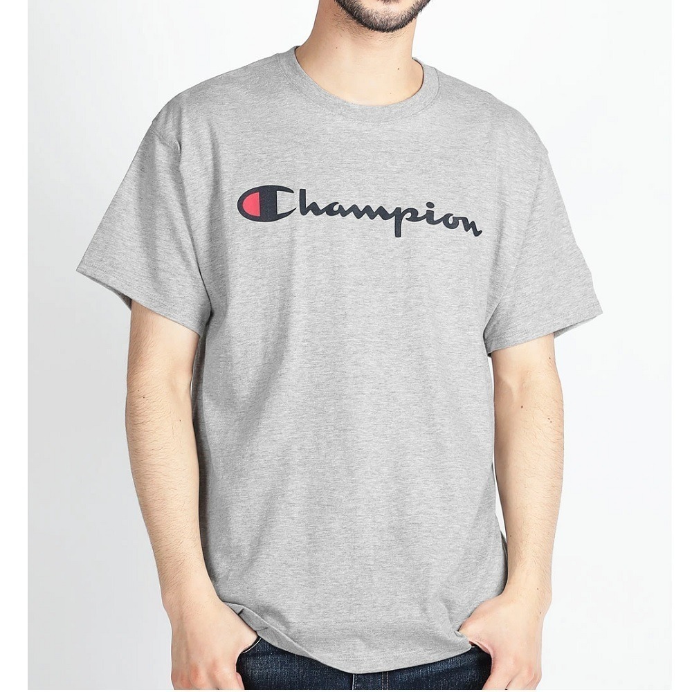 Champion 新色上架(美國冠軍)絕對正品歡迎面交 草寫文字T 圓領短袖T恤 GT23H 男生上衣 圓領衫 熱賣款-細節圖7
