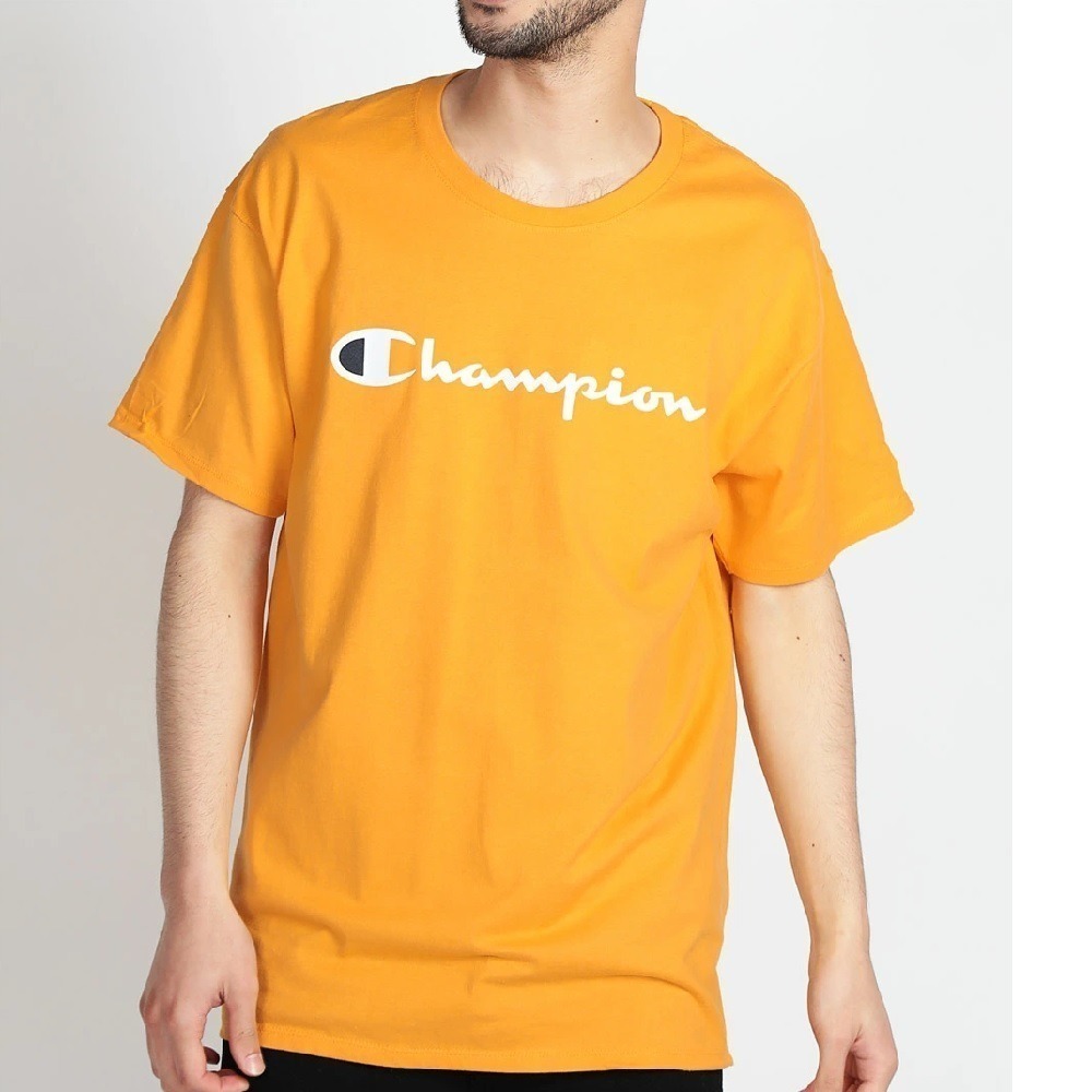 Champion 新色上架(美國冠軍)絕對正品歡迎面交 草寫文字T 圓領短袖T恤 GT23H 男生上衣 圓領衫 熱賣款-細節圖10