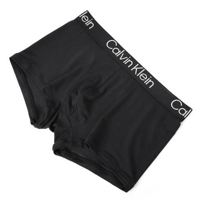Calvin Klein 男士內褲 黑色3件組 超柔軟現代莫代爾 貼身短版平口四角內褲 CK NB3187-901-細節圖3