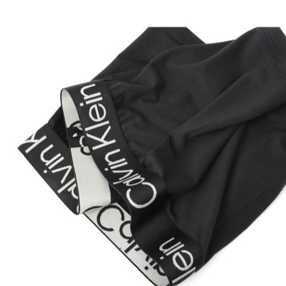 Calvin Klein 男士內褲 黑色3件組 超柔軟現代莫代爾 貼身短版平口四角內褲 CK NB3187-901-細節圖4