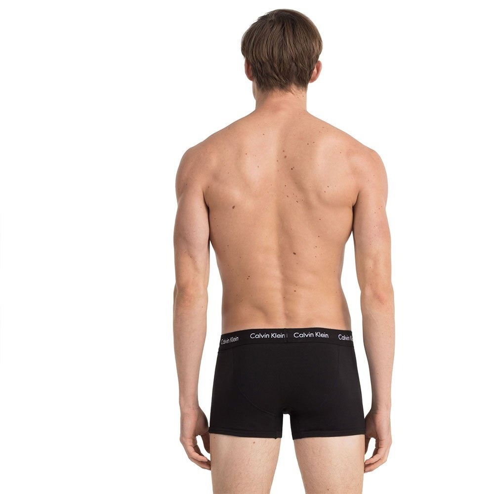 Calvin Klein 男士內褲 黑色3件組 超柔軟現代莫代爾 貼身短版平口四角內褲 CK NB3187-901-細節圖6