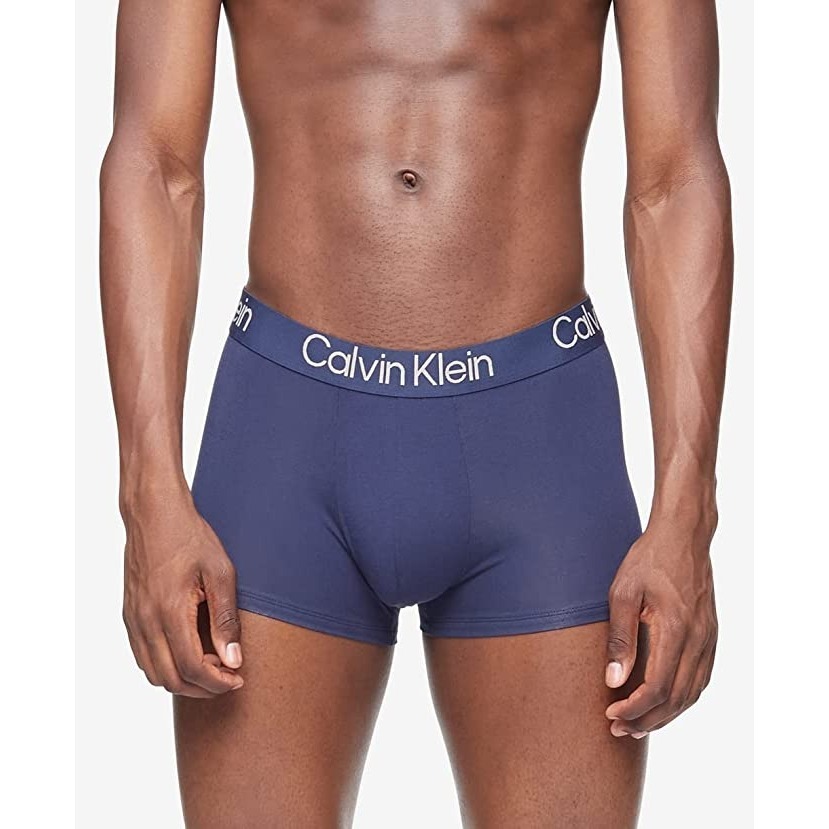 Calvin Klein 男士內褲 3件組 超柔軟現代莫代爾 貼身短版平口四角內褲 CK NB3187-900-細節圖5
