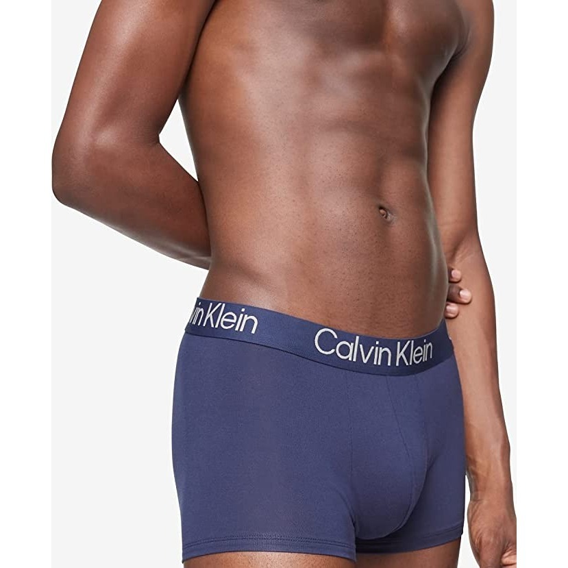 Calvin Klein 男士內褲 3件組 超柔軟現代莫代爾 貼身短版平口四角內褲 CK NB3187-900-細節圖6