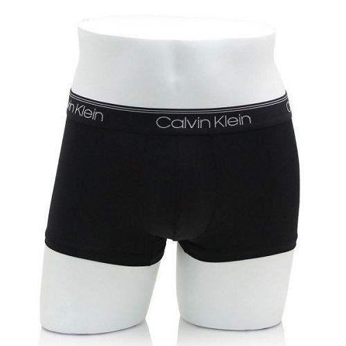 Calvin Klein 男士內褲 黑色3件組 低腰短版 平口四角褲 彈性超細纖維 速乾涼爽 CK NB2569-001-細節圖3