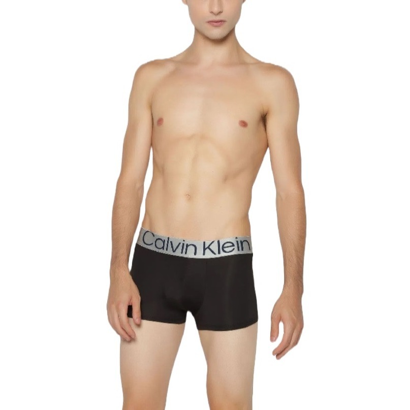 Calvin Klein 男士低腰內褲  彈力短版平口四角內褲 3件組 拳擊手運動型內褲 CK NB3074-905-細節圖2