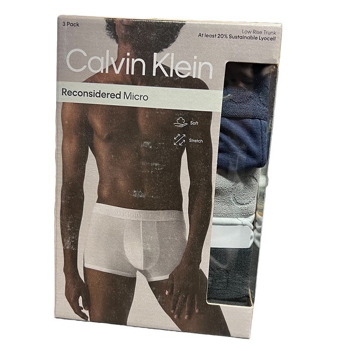 CK Calvin Klein 低腰男士內褲 Low Rise Trunk 3件組 NP2488O-401-細節圖4