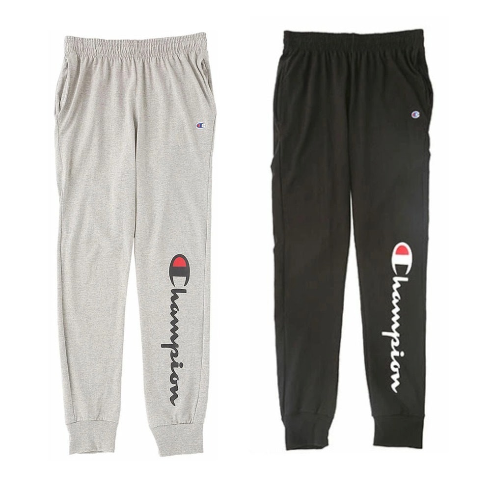 Champion 美國冠軍 棉長褲 黑色 灰色 縮口褲 慢跑褲 束口褲 休閒褲 居家褲 睡褲 GP08H-細節圖3