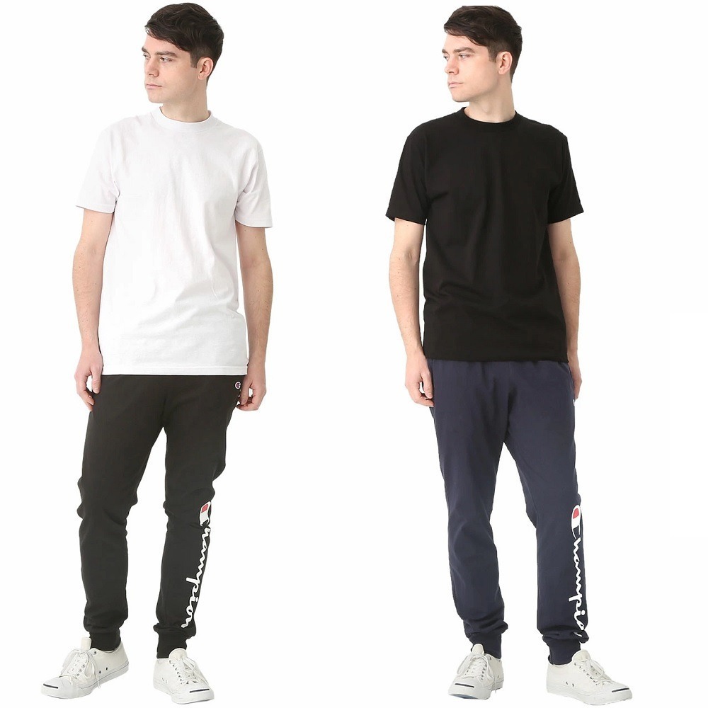 Champion 美國冠軍 棉長褲 黑色 灰色 縮口褲 慢跑褲 束口褲 休閒褲 居家褲 睡褲 GP08H-細節圖4