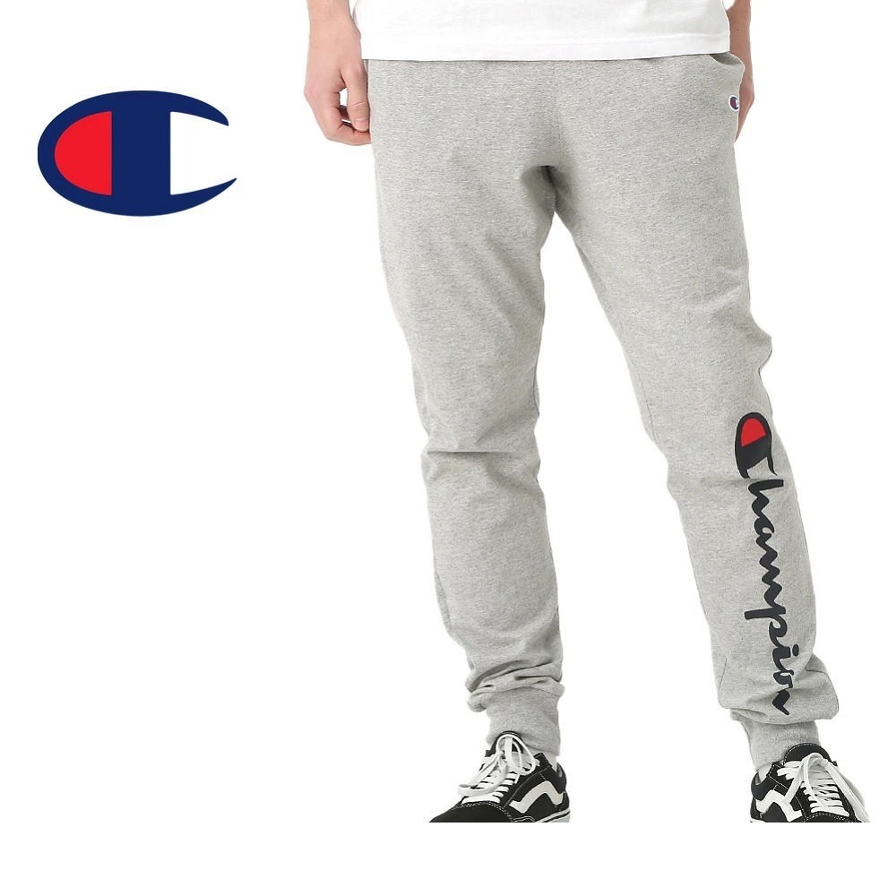 Champion 美國冠軍 棉長褲 黑色 灰色 縮口褲 慢跑褲 束口褲 休閒褲 居家褲 睡褲 GP08H-細節圖5
