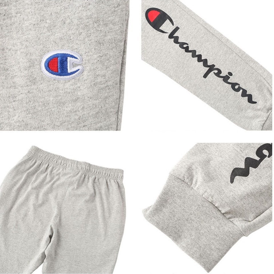 Champion 美國冠軍 棉長褲 黑色 灰色 縮口褲 慢跑褲 束口褲 休閒褲 居家褲 睡褲 GP08H-細節圖7