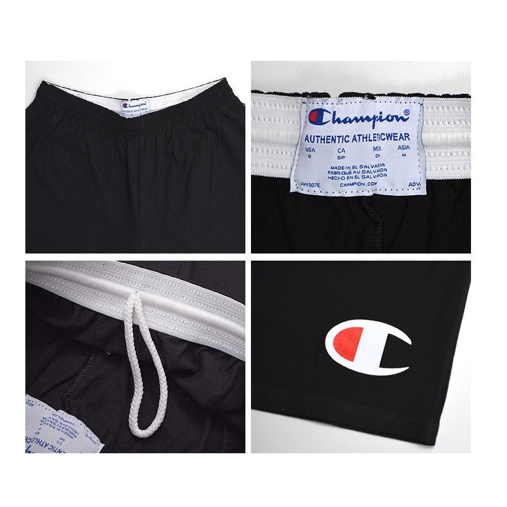 Champion 大C印刷logo 棉短褲 現貨 黑色/ 淺灰/ 深藍色 G856H-細節圖5